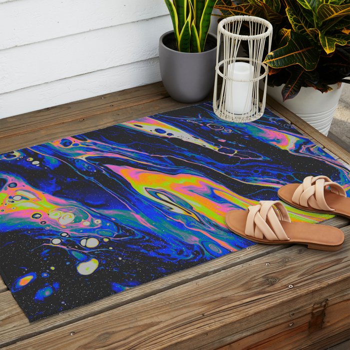 SLOW ICE + OLD MOON Outdoor Rug Gallery Image 2