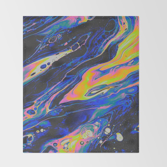 SLOW ICE + OLD MOON Throw Blanket Gallery Image 2