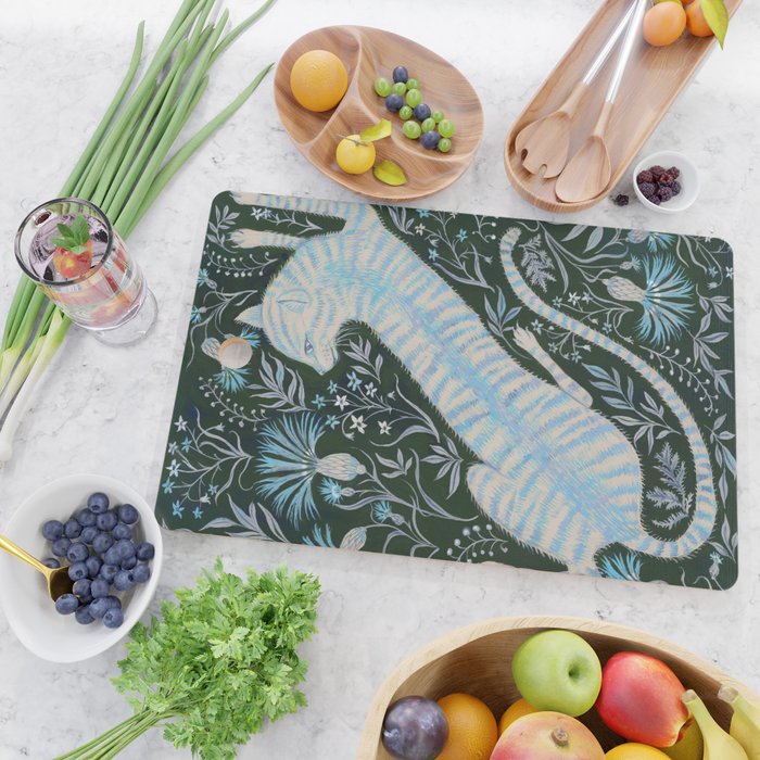 Stretched Out in the Garden Cutting Board Gallery Image 2