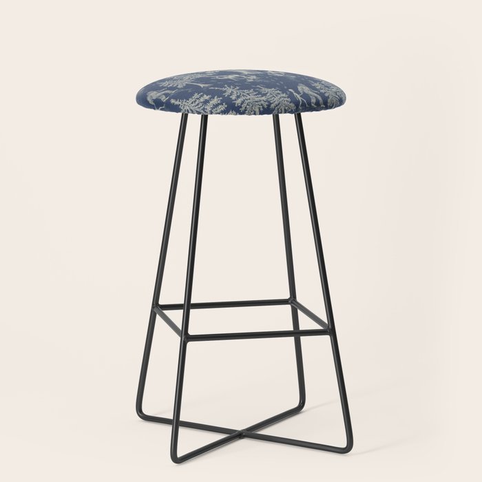 Navy Blue Bigfoot & Friends Stool Gallery Image 1