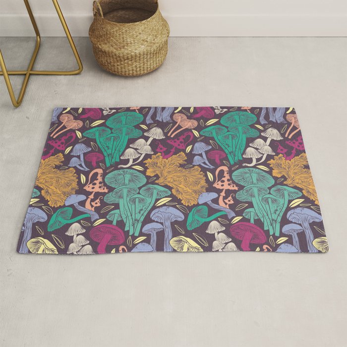 Delicious Autumn botanical poison Rug Gallery Image 1