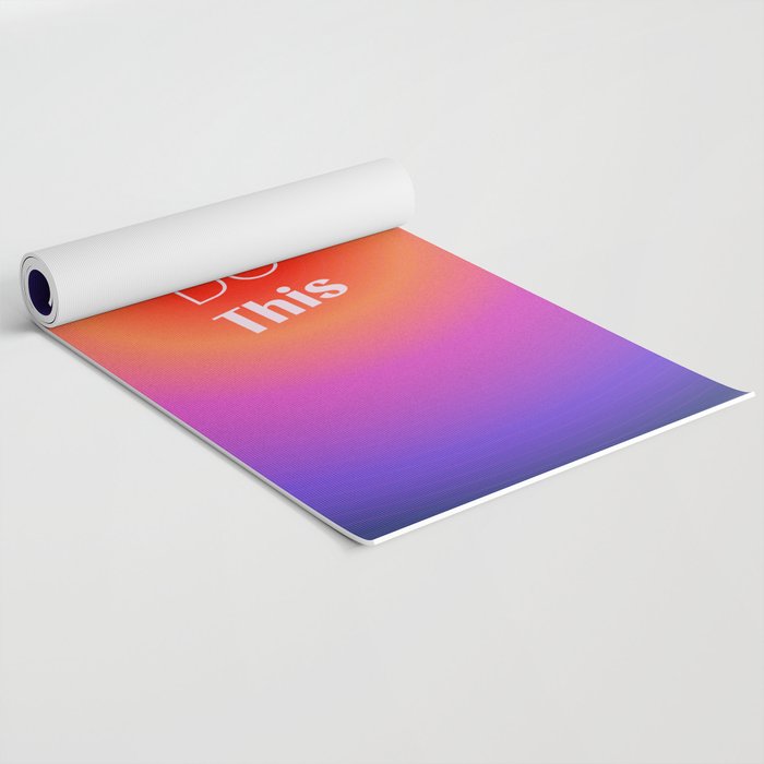 You Can Do This - Gradient Inspirational Quotes Yoga Mat Gallery Image 2