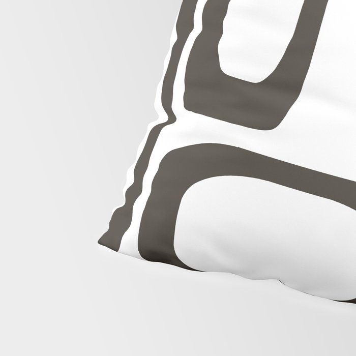 Mid Century Modern Shapes Black And White #society6 #buyart Pillow Sham Gallery Image 4