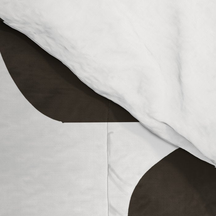 Mid Century Modern Shapes Black And White #society6 #buyart Comforter Gallery Image 4