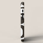 Mid Century Modern Shapes Black And White #society6 #buyart iPhone Case Gallery Image 2