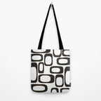 Mid Century Modern Shapes Black And White #society6 #buyart Tote Bag Gallery Image 2
