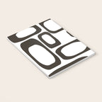 Mid Century Modern Shapes Black And White #society6 #buyart Notebook Gallery Image 3