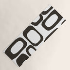 Mid Century Modern Shapes Black And White #society6 #buyart Yoga Mat Gallery Image 1