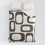 Mid Century Modern Shapes Black And White #society6 #buyart Duvet Cover Gallery Image 6
