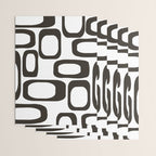 Mid Century Modern Shapes Black And White #society6 #buyart Wrapping Paper Gallery Image 3