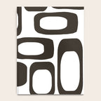Mid Century Modern Shapes Black And White #society6 #buyart Notebook Gallery Image 4