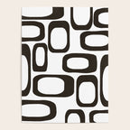 Mid Century Modern Shapes Black And White #society6 #buyart Poster Gallery Image 4