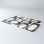 Mid Century Modern Shapes Black And White #society6 #buyart Rug Gallery Image 3