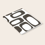 Mid Century Modern Shapes Black And White #society6 #buyart Notebook Gallery Image 2
