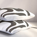 Mid Century Modern Shapes Black And White #society6 #buyart Pillow Sham Gallery Image 3