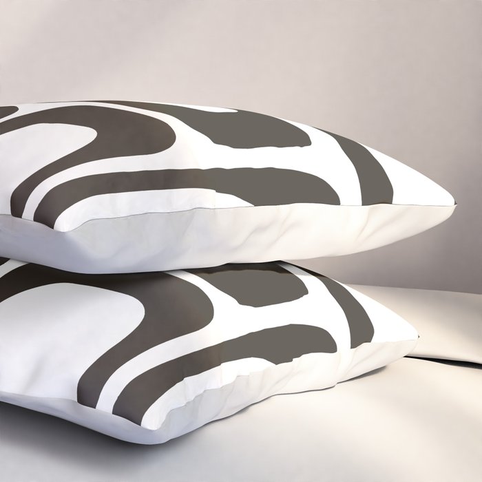 Mid Century Modern Shapes Black And White #society6 #buyart Pillow Sham Gallery Image 3