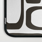 Mid Century Modern Shapes Black And White #society6 #buyart Laptop Sleeve Gallery Image 3