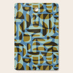 Simple Hand-cut Pattern #5 / Blue & Brown Cutting Board Gallery Image 1