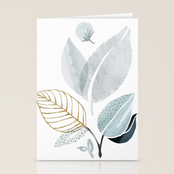 Abstract Botanical Herbs Watercolor Stationery Card Gallery Image 2