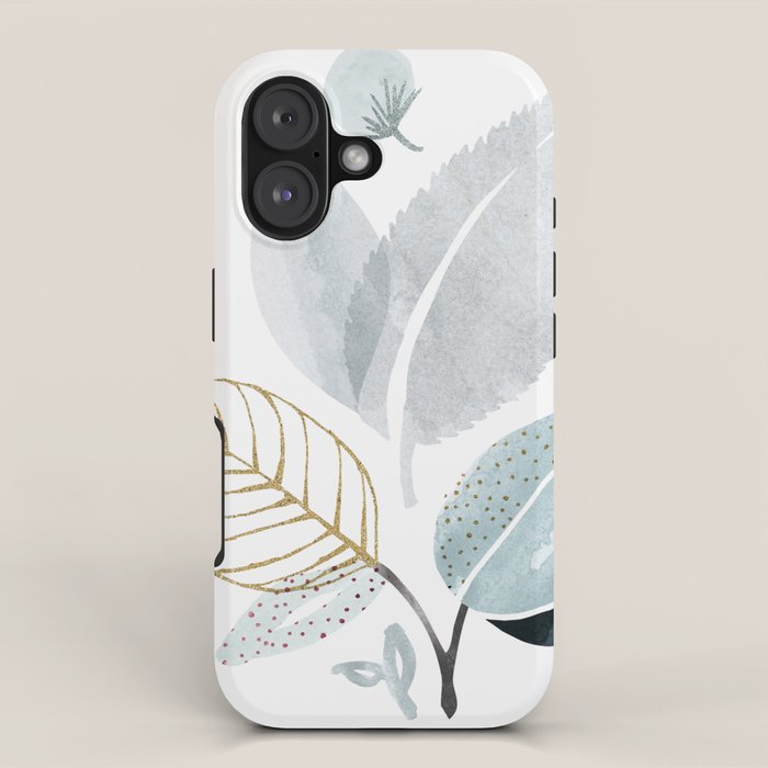 Abstract Botanical Herbs Watercolor iPhone Case Gallery Image 1
