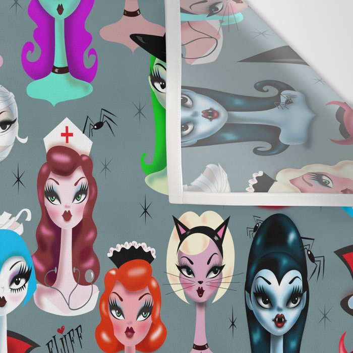 Spooky Dolls Wall Tapestry Gallery Image 3