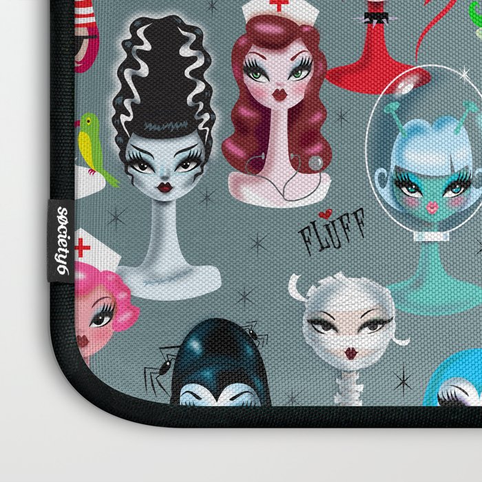 Spooky Dolls Laptop Sleeve Gallery Image 3
