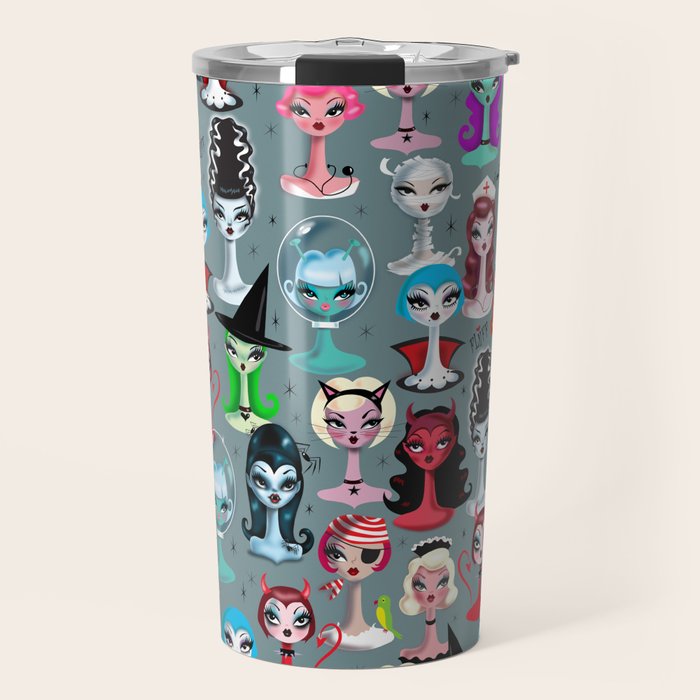 Spooky Dolls Travel Mug Gallery Image 1