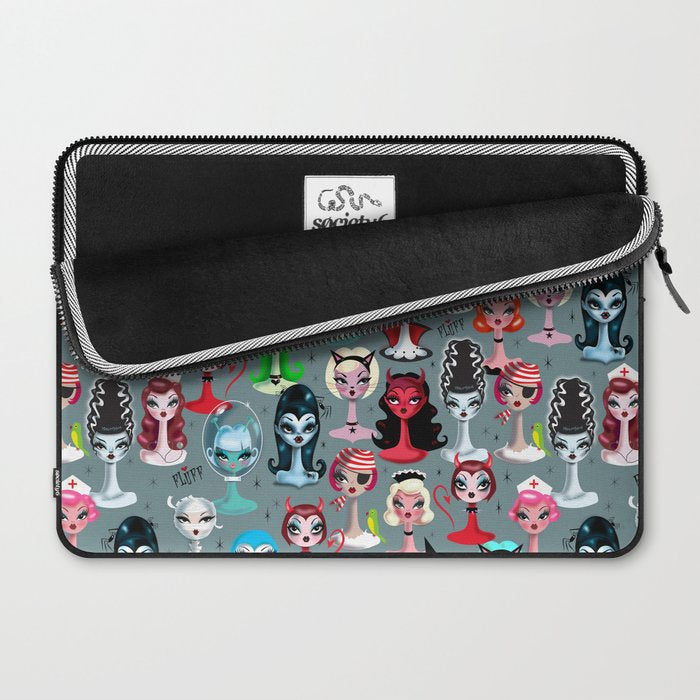 Spooky Dolls Laptop Sleeve Gallery Image 2