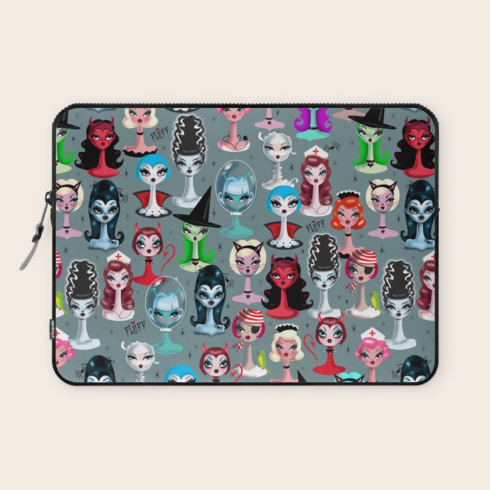 Spooky Dolls Laptop Sleeve Gallery Image 1