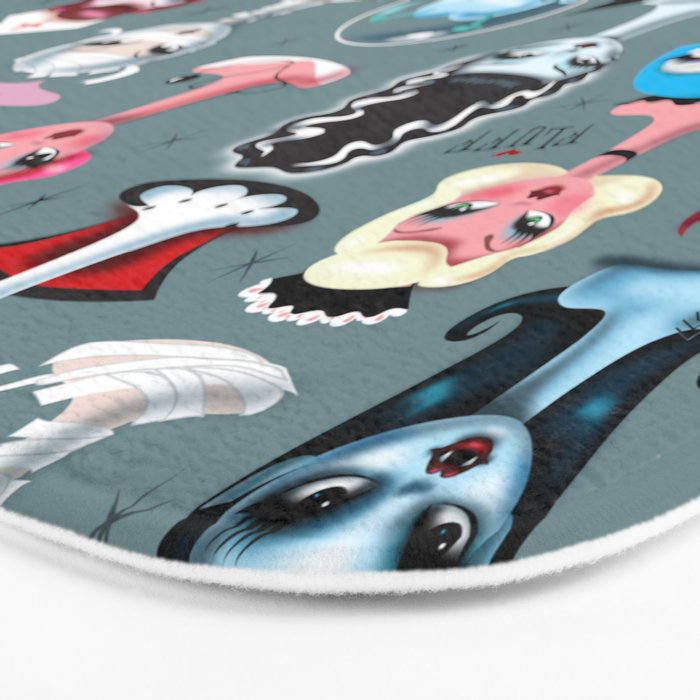 Spooky Dolls Bath Mat Gallery Image 3