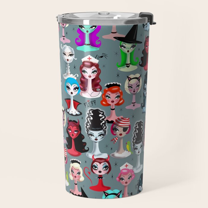 Spooky Dolls Travel Mug Gallery Image 2