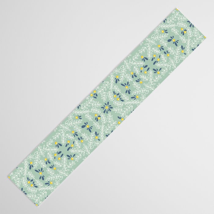 Wonderful holiday joy twigs mint Table Runner Gallery Image 3