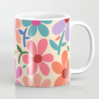 Botanical Garden -Colorful Daisy Bloom Coffee Mug Gallery Image 1