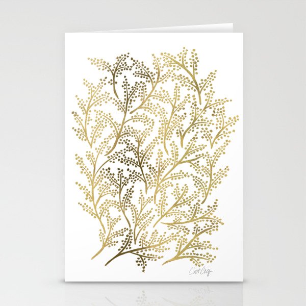 Gold Branches Stationery Card Gallery Image 2