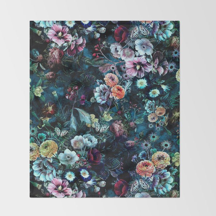 Night Garden Throw Blanket Gallery Image 2