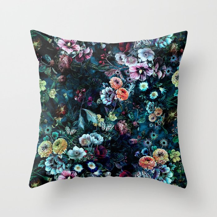 Night Garden Throw Pillow Gallery Image 6