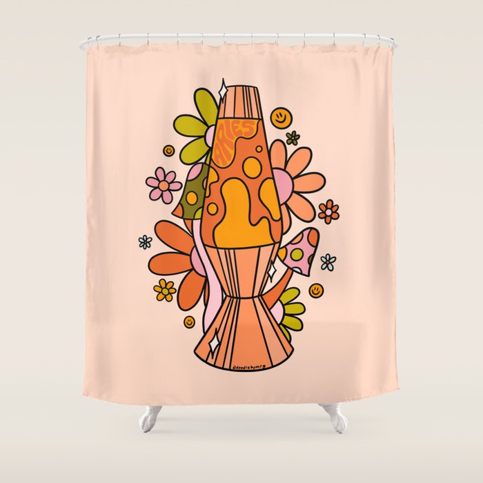 Aries Lava Lamp Shower Curtain Gallery Image 1