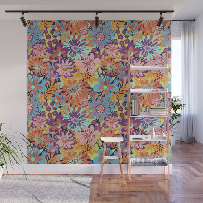 Tropical bloom Wall Mural Gallery Image 1
