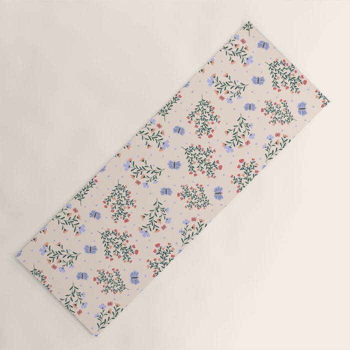 Sweet Floral Yoga Mat