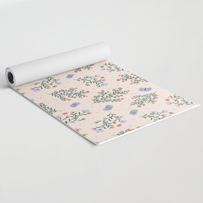 Sweet Floral Yoga Mat Gallery Image 2