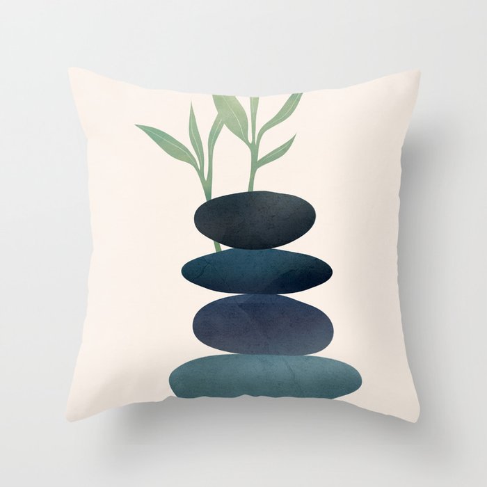 Flow of Balance 3 Throw Pillow Gallery Image 1