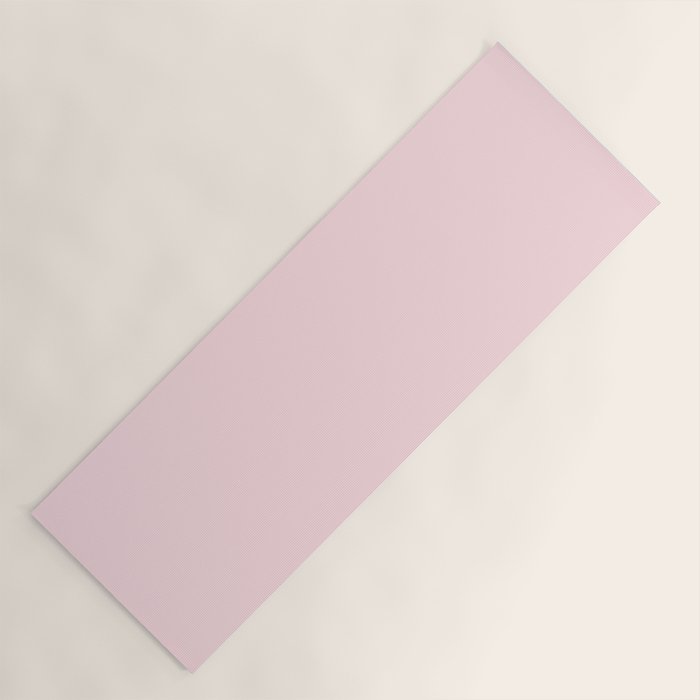 Modern blush pink solid color background design Yoga Mat Gallery Image 1