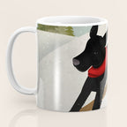 Black Dog Labrador Ski Mountain Coffee Mug Gallery Image 3