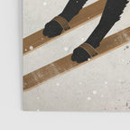 Black Dog Labrador Ski Mountain Poster Gallery Image 3