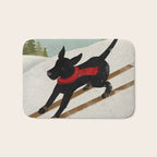 Black Dog Labrador Ski Mountain Bath Mat Gallery Image 1