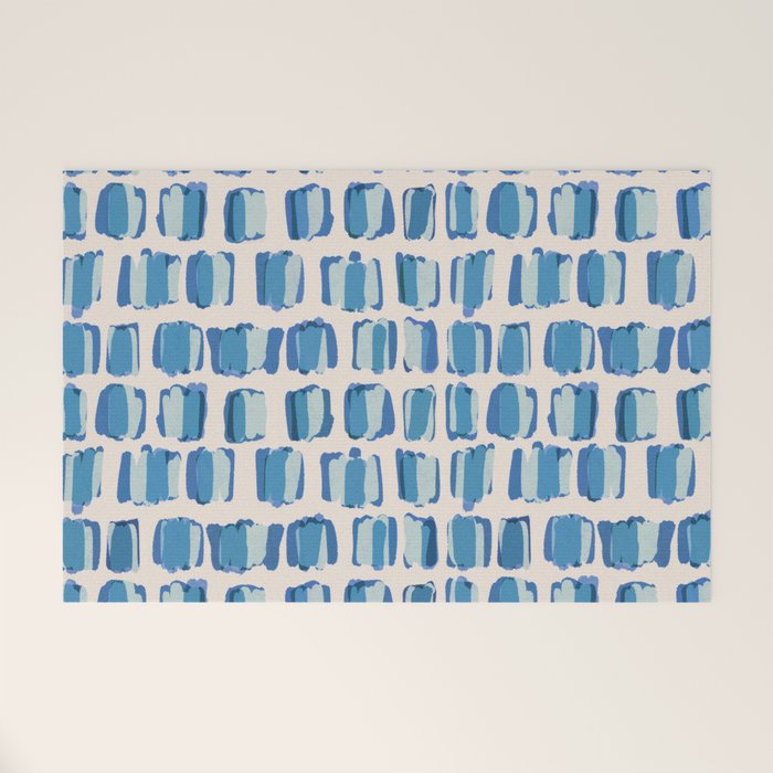 Parisian Bakery Blue  Welcome Mat Gallery Image 1