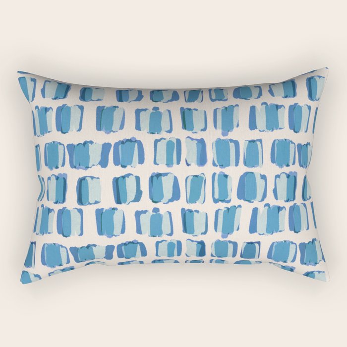 Parisian Bakery Blue  Rectangular Pillow Gallery Image 2