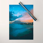 Laguna Beach At Night Wrapping Paper Gallery Image 1