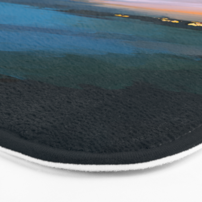 Laguna Beach At Night Bath Mat Gallery Image 3
