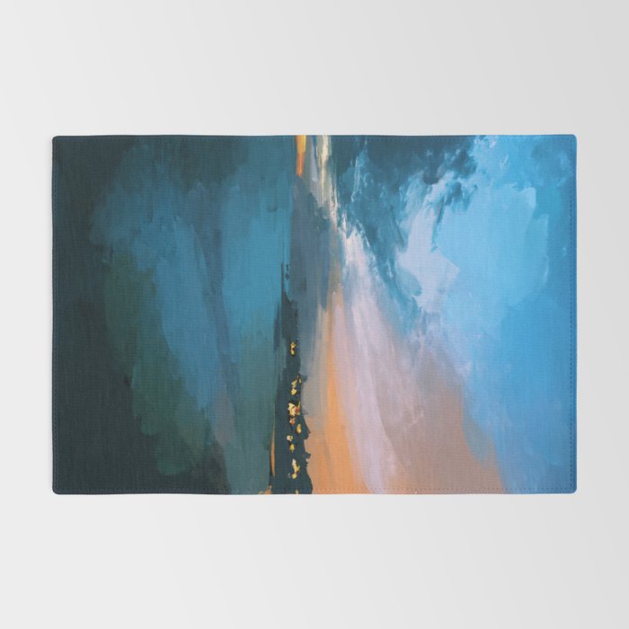 Laguna Beach At Night Rug Gallery Image 2